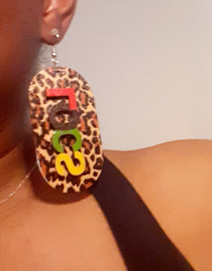 Afro centric LOCS statement Earrings Kargo Fresh