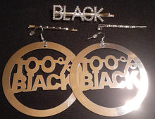 Load image into Gallery viewer, Afrocentric 100% Black statement Earrings Set Kargo Fresh
