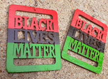 Load image into Gallery viewer, Afrocentric Black Lives Matter Earrings Kargo Fresh
