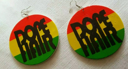 Afrocentric Dope Hair Statement Earrings Kargo Fresh