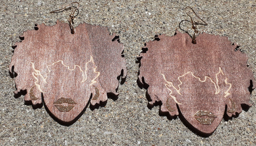 Afrocentric Natural Fro Earrings Kargo Fresh