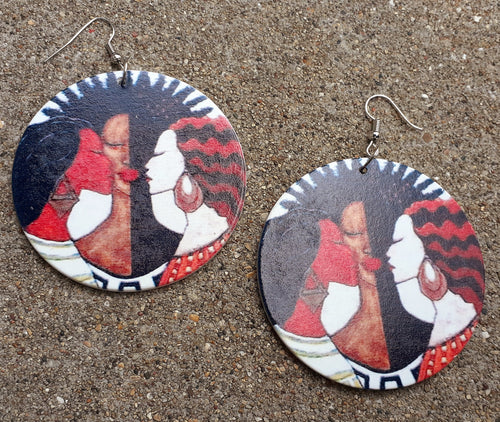 Afrocentric Sisters Wooden Earrings Kargo Fresh