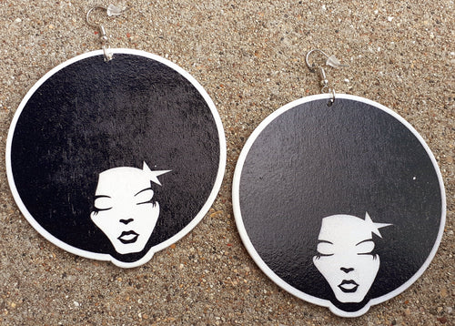 Afrocentric Wooden Earrings Kargo Fresh