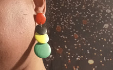 Load image into Gallery viewer, Afrocentric Wooden Handmade Clip On Earrings Kargo Fresh
