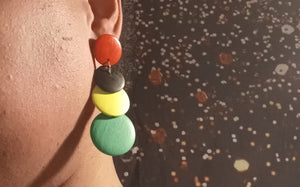 Afrocentric Wooden Handmade Clip On Earrings Kargo Fresh