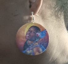 Load image into Gallery viewer, Afrocentric Wooden Native American  Clip On Earrings Kargo Fresh
