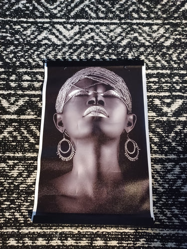 Afrocentric lady canvas print new Kargo Fresh
