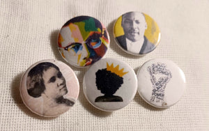 Afrocentric statement pin set of 5 Kargo Fresh