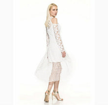Load image into Gallery viewer, Alexa Admore Crochet Lace Hi Low Dress Size 6 Kargo Fresh
