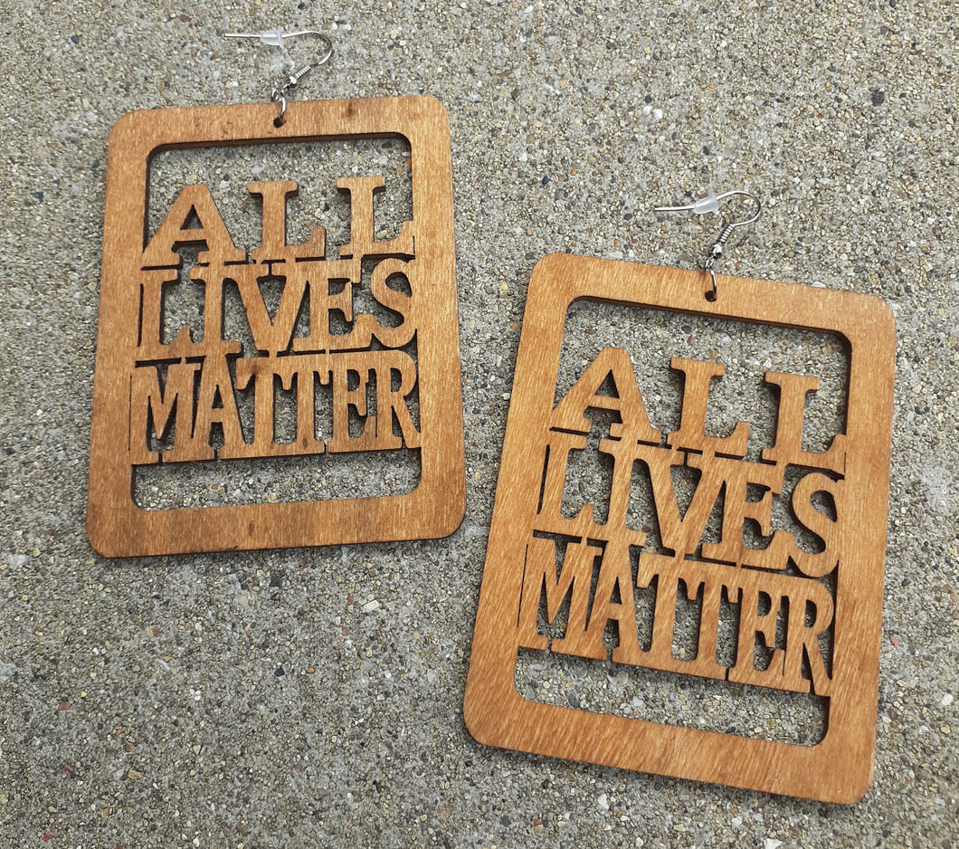 All Lives Matter Statement Earrings Kargo Fresh