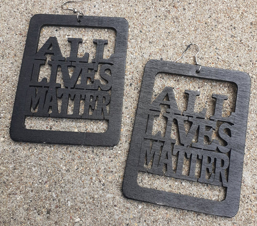 All Lives Matter Statement Earrings Kargo Fresh