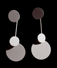 Load image into Gallery viewer, All white pop art metal earrings Kargo Fresh
