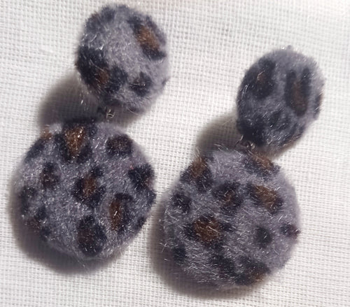 Animal print faux fur clip ons Kargo Fresh