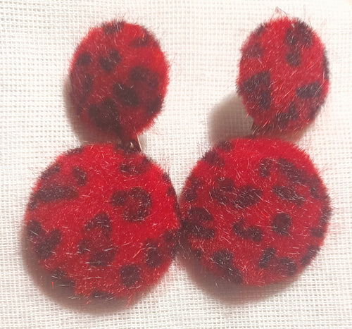 Animal print faux fur clip ons Kargo Fresh