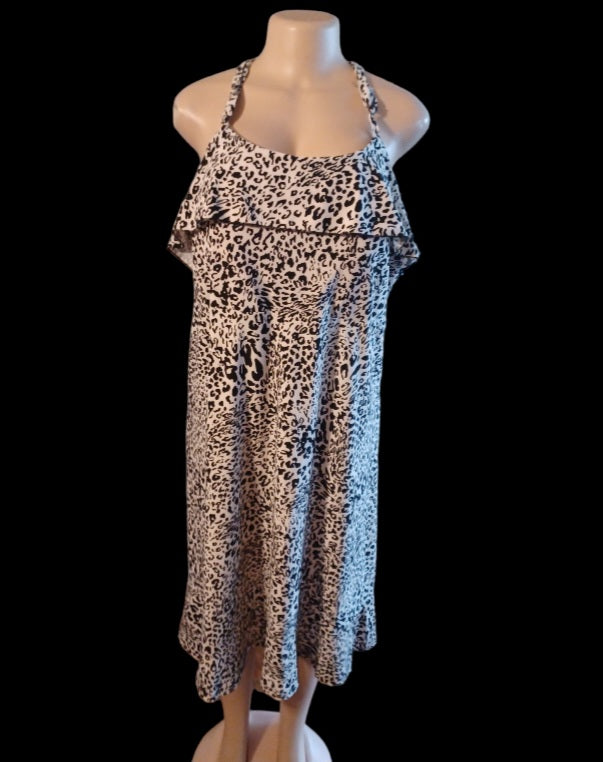 Animal print midi dress nwt 3xl Kargo Fresh