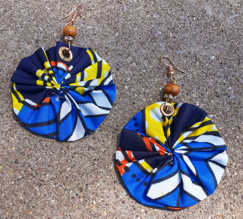 Ankara Print Africa Earrings Kargo Fresh