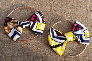 Ankara Print Hoop Earrings Kargo Fresh