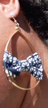 Load image into Gallery viewer, Ankara Print Hoop Earrings Kargo Fresh
