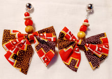 Load image into Gallery viewer, Ankara fabric clip on hoops Kargo Fresh

