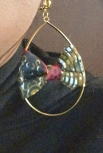 Load image into Gallery viewer, Ankara fabric clip on hoops Kargo Fresh
