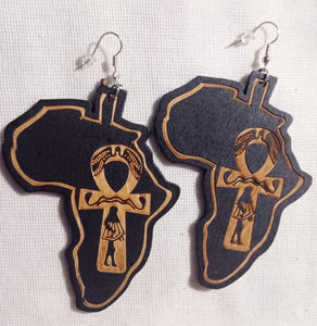 Ankh and  Africa Earrings Kargo Fresh