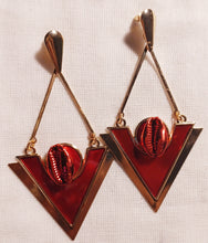 Load image into Gallery viewer, Art deco dangle earrings Kargo Fresh
