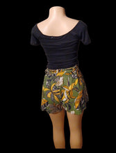 Load image into Gallery viewer, Avant garde shorts top and earrings set New M Kargo Fresh
