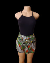 Load image into Gallery viewer, Avant garde shorts top and earrings set New M Kargo Fresh
