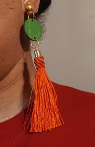 BOHO Tassels Charm Necklace and clip on earrings Kargo Fresh