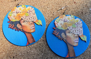 Beautiful Afrocentric Art Print Earrings Kargo Fresh