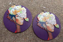 Load image into Gallery viewer, Beautiful Afrocentric Art Print Earrings Kargo Fresh
