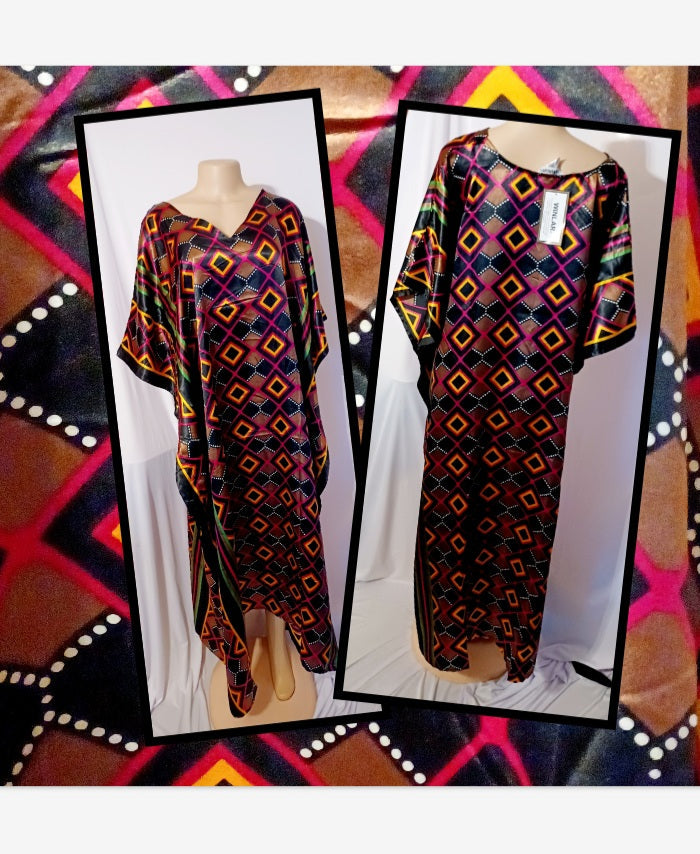 Beautiful  Afrocentric Kaftan Free Size Kargo Fresh