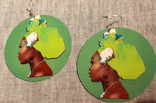 Load image into Gallery viewer, Beautiful Afrocentric Pop Art Print Earrings Kargo Fresh
