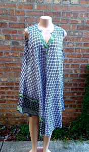 Beautiful Boho Print Midi  Kaftan Free Size Kargo Fresh