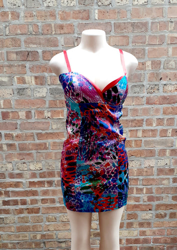 Beautiful Boston Proper Colorful Mini Dress Size 6 Kargo Fresh