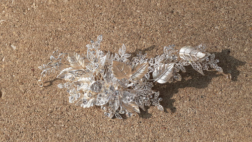 Beautiful Floral Bridal Hair Comb Kargo Fresh