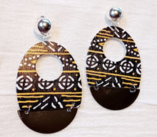 Load image into Gallery viewer, Beautiful Mudcloth Print Midi  Kaftan and earrings set  Free Size Kargo Fresh
