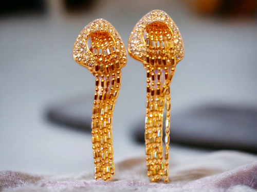 Beautiful Rhinestone Large Runway Clip On Earrings Kargo Fresh