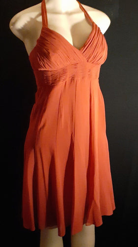 Beautiful Silk Halter BCBGMAXAZRIA Dress Size Small 4 Kargo Fresh