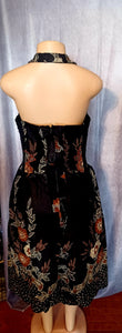 Beautiful Vintage Batik Halter Dress and Balero Set New L Kargo Fresh