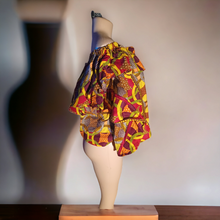 Load image into Gallery viewer, Beautiful ankara ruffle top free size up to 2xl Kargo Fresh
