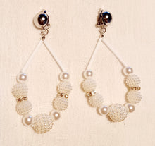 Load image into Gallery viewer, Beautiful handmade  faux Pearl Clip On Earrings Kargo Fresh
