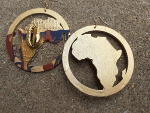 Beautiful handpainted Africa Earrings Kargo Fresh