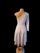 Load image into Gallery viewer, Beautiful off the shoulder midi flare dress small Kargo Fresh
