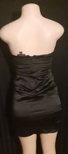 Load image into Gallery viewer, Bebe Black Silk Spandex Cocktail Dress Size Small Kargo Fresh
