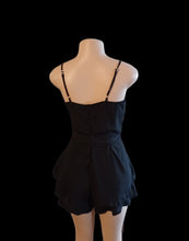 Load image into Gallery viewer, Black Chiffon shorts romper New 1xl Kargo Fresh
