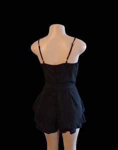 Black Chiffon shorts romper New 1xl Kargo Fresh