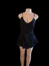 Load image into Gallery viewer, Black Chiffon shorts romper New 1xl Kargo Fresh
