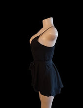 Load image into Gallery viewer, Black Chiffon shorts romper New 2xl Kargo Fresh
