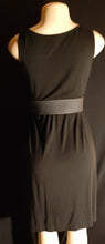 Load image into Gallery viewer, Black Knit Midi dress and Vintage Wide Woven Belt Size XS Kargo Fresh
